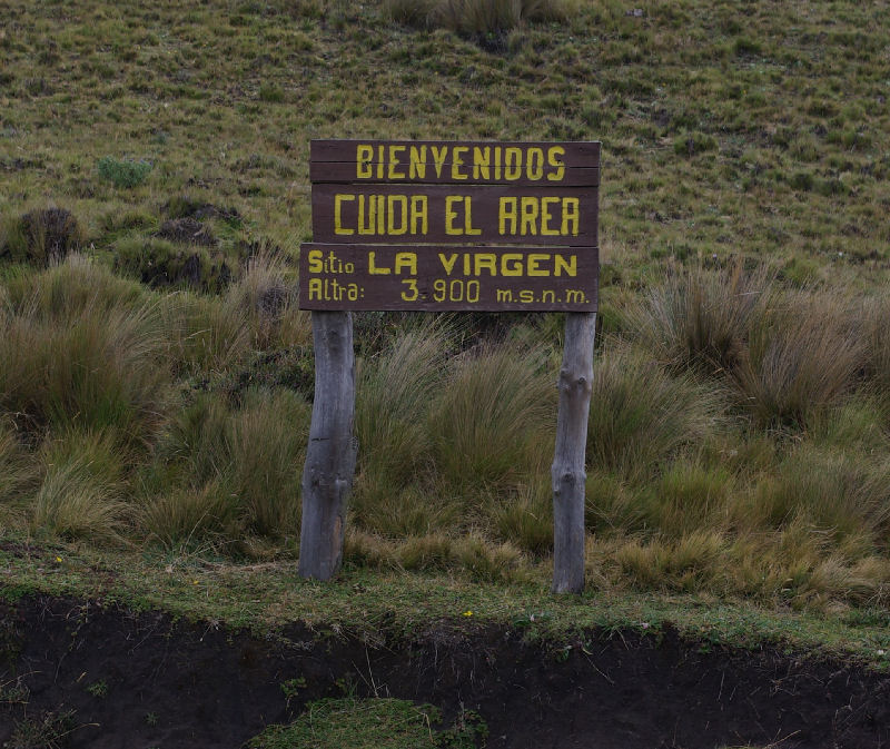 Ilinizas Hochparkplatz